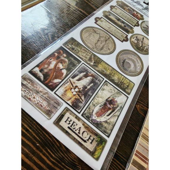 Stickers Lot - Stamping Station - Travel Explore Roap Trip NEW - Retired #15 - Picture 6 of 11